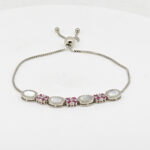 CZ  ADJUSTABEL BRACELET SILVER 92.5