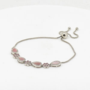 CZ  ADJUSTABEL BRACELET SILVER 92.5