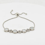 MINA CZ  ADJUSTABEL BRACELET SILVER 92.5