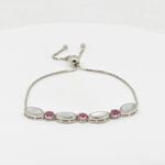 CZ  ADJUSTABEL BRACELET SILVER 92.5