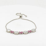 CZ  ADJUSTABEL BRACELET SILVER 92.5