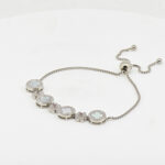 CZ  ADJUSTABEL BRACELET SILVER 92.5