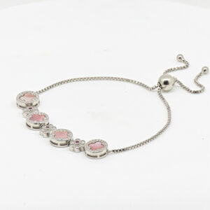 MINA CZ  ADJUSTABEL BRACELET SILVER 92.5