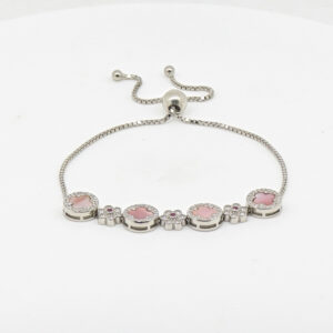 MINA CZ  ADJUSTABEL BRACELET SILVER 92.5