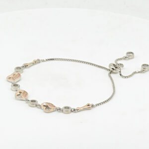 CZ  ADJUSTABEL BRACELET SILVER 92.5