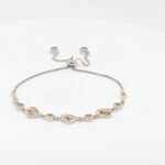 CZ  ADJUSTABEL BRACELET SILVER 92.5