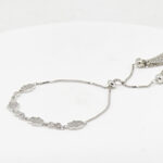 CZ  ADJUSTABEL BRACELET SILVER 92.5
