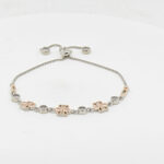 CZ  ADJUSTABEL BRACELET SILVER 92.5