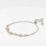CZ  ADJUSTABEL BRACELET SILVER 92.5