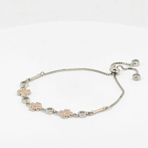 CZ  ADJUSTABEL BRACELET SILVER 92.5