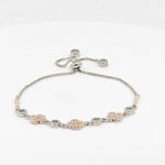 CZ  ADJUSTABEL BRACELET SILVER 92.5