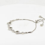 CZ  ADJUSTABEL BRACELET SILVER 92.5