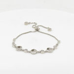CZ  ADJUSTABEL BRACELET SILVER 92.5
