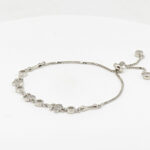 CZ  ADJUSTABEL BRACELET SILVER 92.5