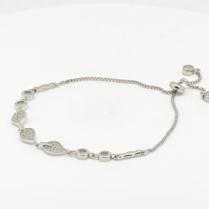 CZ  ADJUSTABEL BRACELET SILVER 92.5