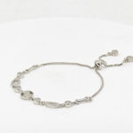 CZ  ADJUSTABEL BRACELET SILVER 92.5