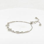 CZ  ADJUSTABEL BRACELET SILVER 92.5