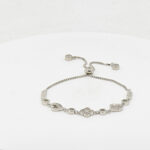 CZ  ADJUSTABEL BRACELET SILVER 92.5