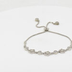 CZ  ADJUSTABEL BRACELET SILVER 92.5