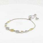 CZ  ADJUSTABEL BRACELET SILVER 92.5