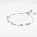 MOP CZ ADJUSTABEL BRACELET SILVER 92.5
