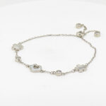 MOP CZ ADJUSTABEL BRACELET SILVER 92.5