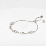 MOP CZ ADJUSTABEL BRACELET SILVER 92.5