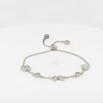 MOP CZ ADJUSTABEL BRACELET SILVER 92.5