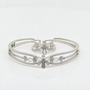 SILVER KADA BRACELET WITH RING 92.5