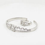 SILVER KADA BRACELET WITH RING 92.5