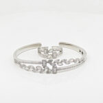 SILVER KADA BRACELET WITH RING 92.5