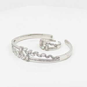 SILVER KADA BRACELET WITH RING 92.5