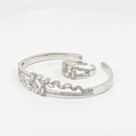 SILVER KADA BRACELET WITH RING 92.5