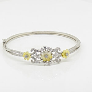 SILVER KADA BRACELET  MOP 92.5