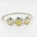 SILVER KADA BRACELET  MOP 92.5