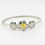 SILVER KADA BRACELET  MOP 92.5