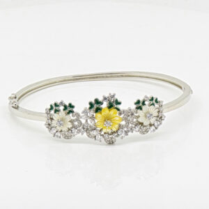 SILVER KADA BRACELET  MOP 92.5