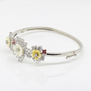 SILVER KADA BRACELET  MOP 92.5