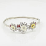 SILVER KADA BRACELET  MOP 92.5