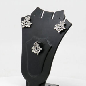 CZ  PENDENT SET  SILVER 92.5