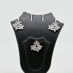 CZ  PENDENT SET  SILVER 92.5