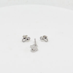 CZ  PENDENT SET  SILVER 92.5