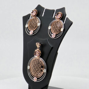 SILVER MINA PENDENT SET  92.5