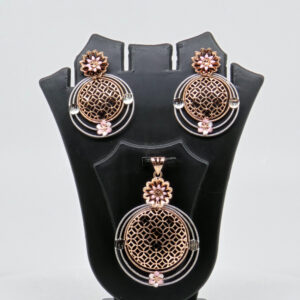 SILVER MINA PENDENT SET  92.5