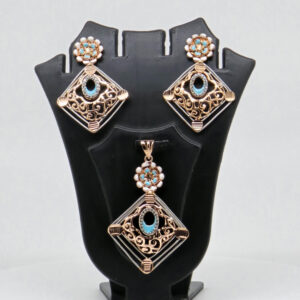 SILVER MINA PENDENT SET  92.5