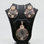 SILVER MINA PENDENT SET  92.5