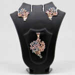 SILVER MINA PENDENT SET  92.5