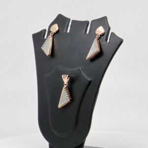 SILVER MINA PENDENT SET  92.5