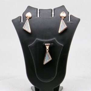 SILVER MINA PENDENT SET  92.5