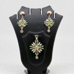 SILVER MINA PENDENT SET  92.5